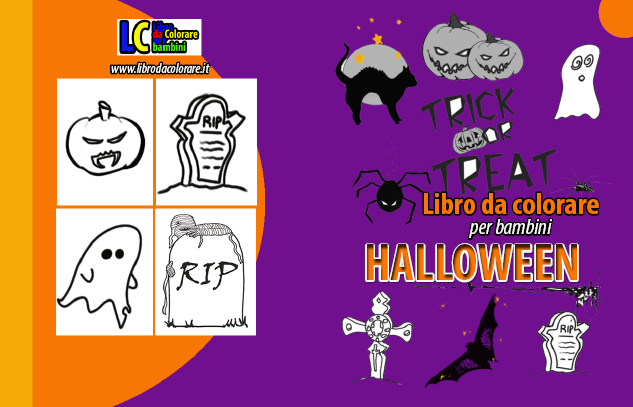 libro da colorare Halloween